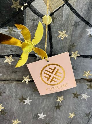 Vestido tul trasparente con estrellas