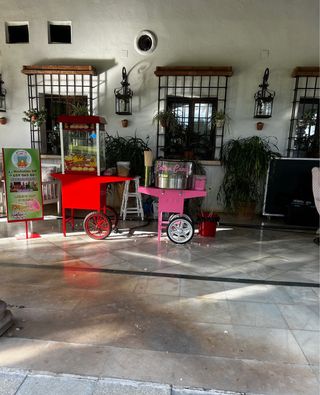 Castillo hinchable algodon palomitas