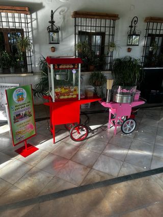 Castillo hinchable algodon palomitas