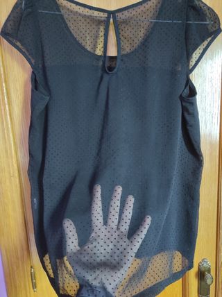Blusa negra plumeti 