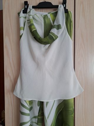 Palazo,blusa y chalina.Pantalon solo con regalo