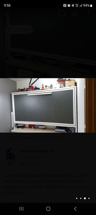cama abatible con escritorio debajo y cajonera