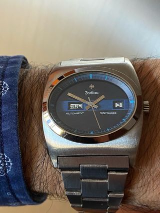 Reloj vintage NOS Zodiac SST 36000 cal. 86