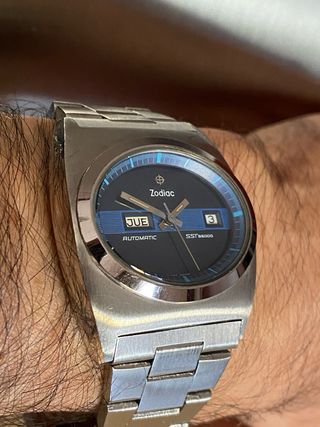 Reloj vintage NOS Zodiac SST 36000 cal. 86
