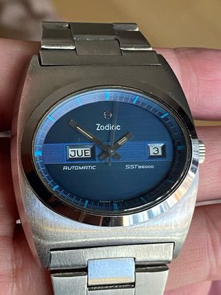 Reloj vintage NOS Zodiac SST 36000 cal. 86