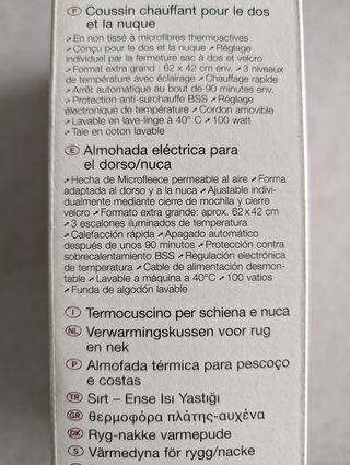 Almohadilla Eléctrica Beurer HK-56