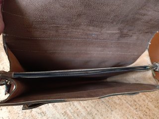 Cartera maletín de cuero