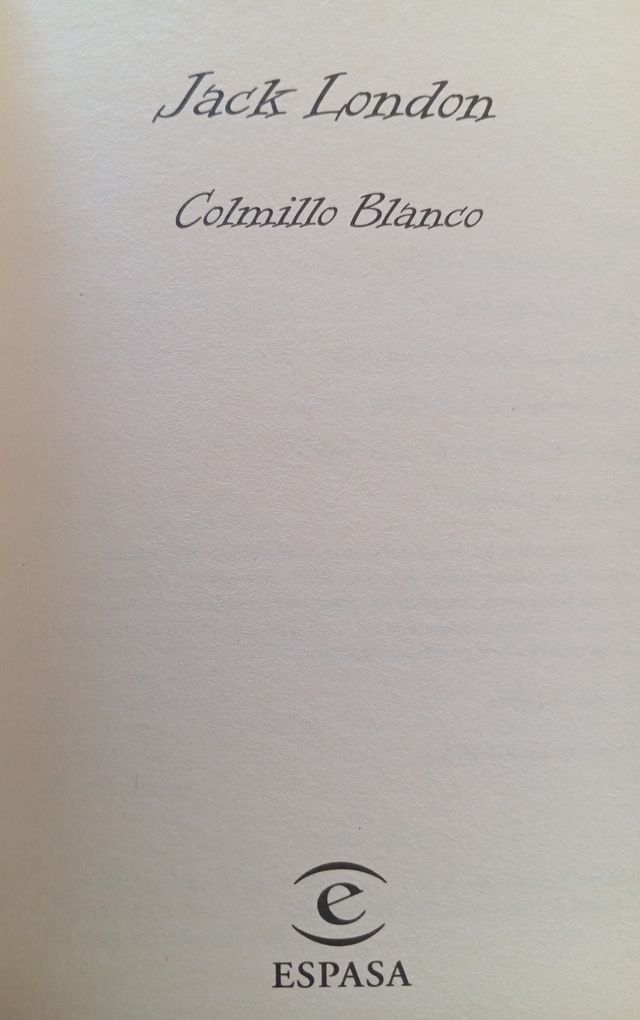 COLMILLO BLANCO de JACK LONDON