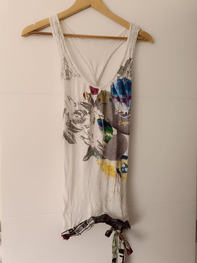 Desi ual camiseta tirantes con espalda