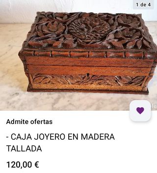 Caja Joyero para coleccionar de Sellos Joyas.