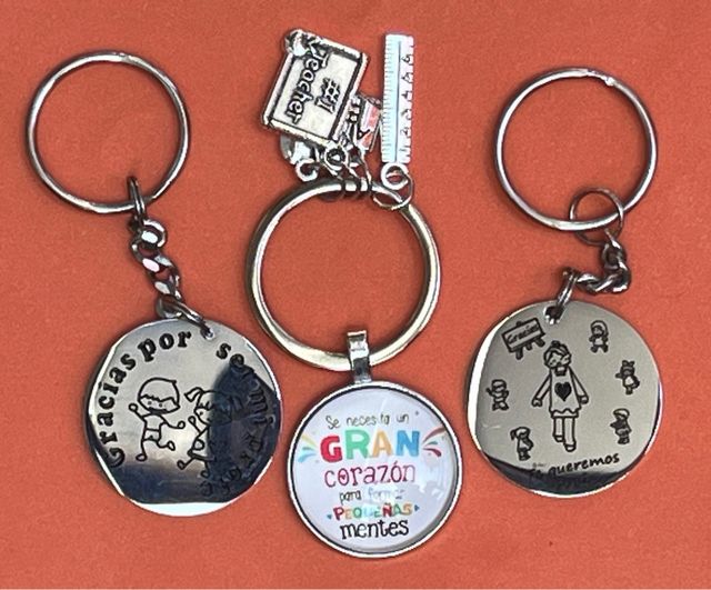 Llavero agradecimiento profes