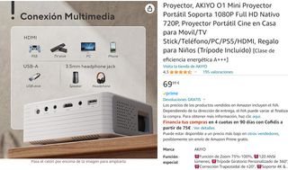 proyector con tripode