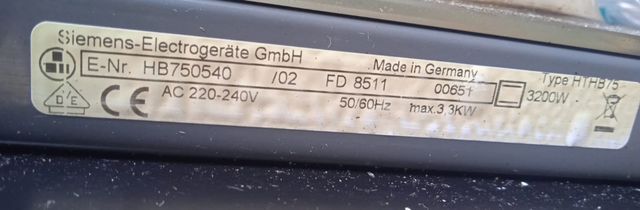 Puerta hornos BOSCH SIEMENS BALAY