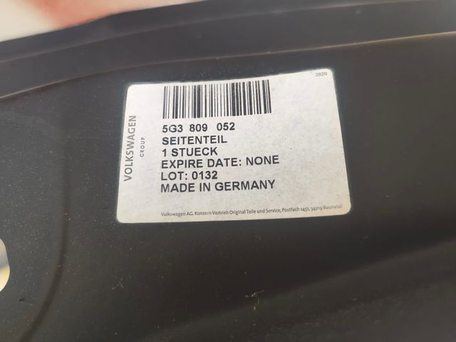 Aleta trasera derecha Golf Mk7