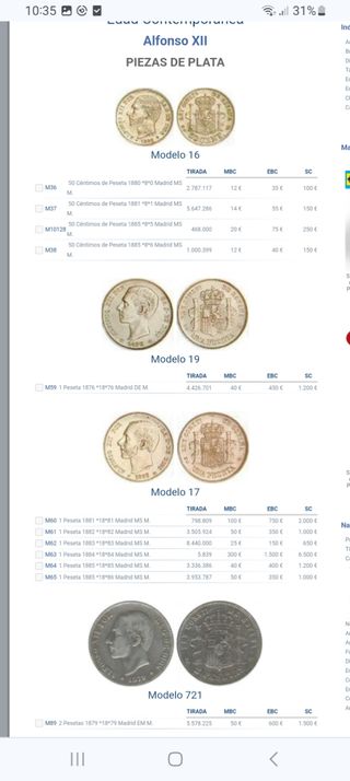 Moneda plata 1876