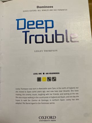 Libro: “Deep Trouble” de Lesley Thompson, oxford