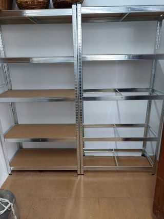 Conjunto 3 estanterias metálicas NUEVAS