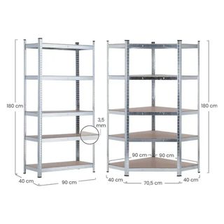 Conjunto 3 estanterias metálicas NUEVAS