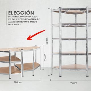 Conjunto 3 estanterias metálicas NUEVAS