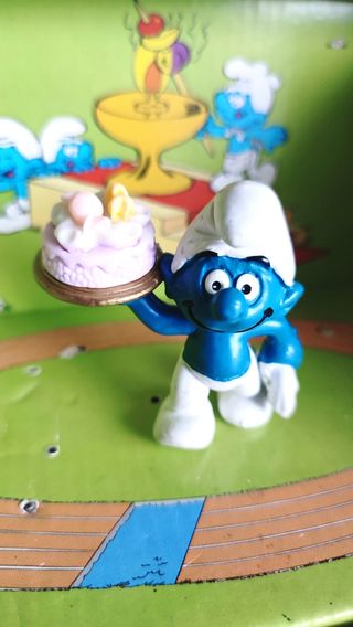 Puffo puffi custom dolce 🍓 e panna