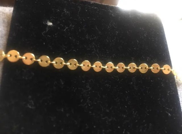 Collar bañado en oro