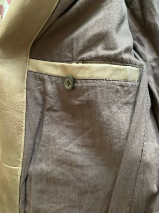 Americana piel hombre