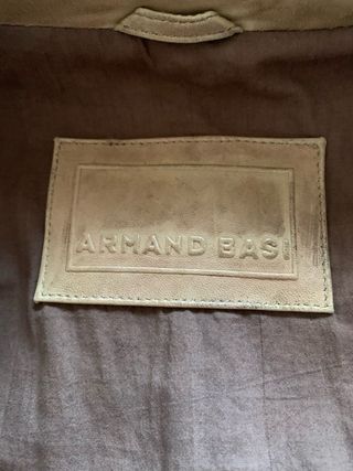 Americana piel hombre