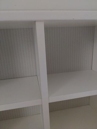 Conjunto 2 piezas de estanterías blanco roto