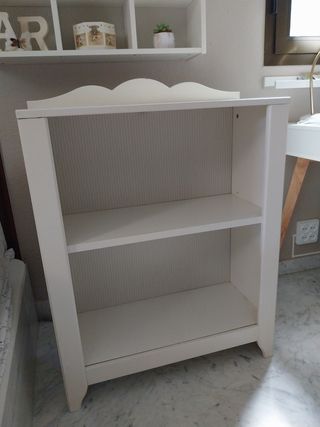 Conjunto 2 piezas de estanterías blanco roto