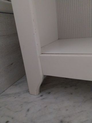 Conjunto 2 piezas de estanterías blanco roto