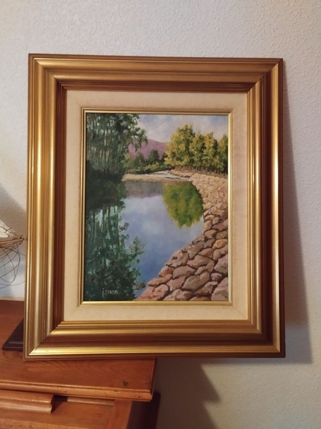 Cuadro al óleo. Firmado por J. Mena.