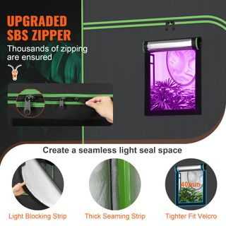 Tenda da Coltivazione Idroponica in Oxford 600D Al