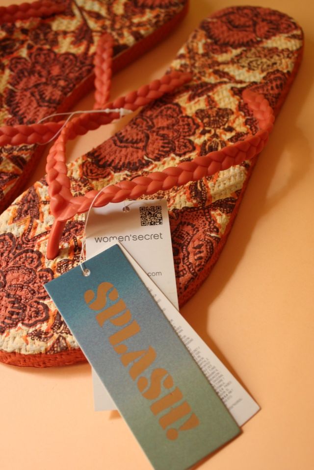 Chanclas boho flores