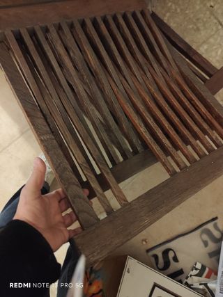 tavolo in teak e cinque sedie