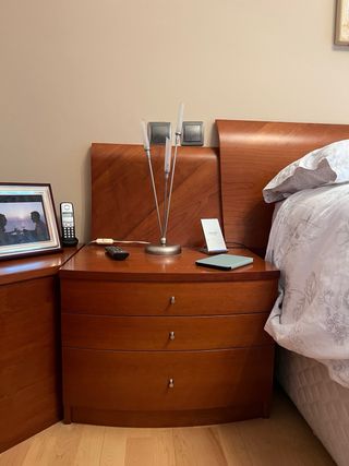 Juego de lámparas de dormitorio (mesilla y techo)