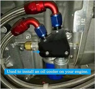 Kit adaptador  aceite  bloque motor serie LS