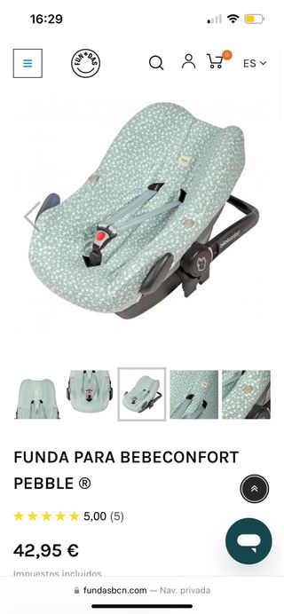 Funda y capota Pebble