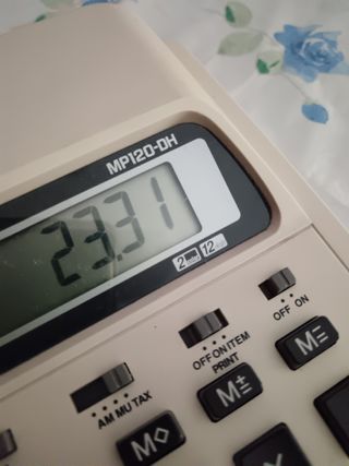 Calcolatrice Canon mp120 DHintage