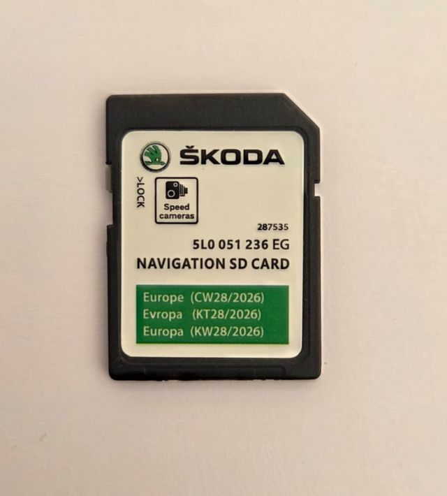 SKODA MIB2 DISCOVER MEDIA V22 MAPAS 2025-26 EUROPA