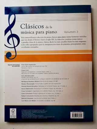 Libros partituras para piano. A estrenar