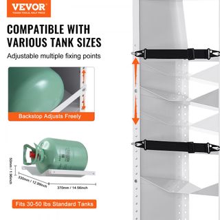 Portabombole per Gas, 3 Pezzi Capacità 13-22,7 kg,