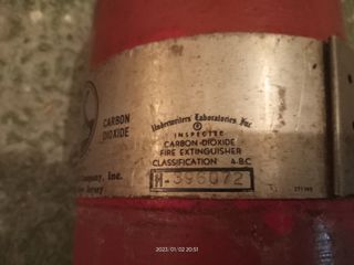 Extintor americano años 50