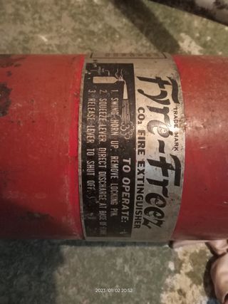 Extintor americano años 50