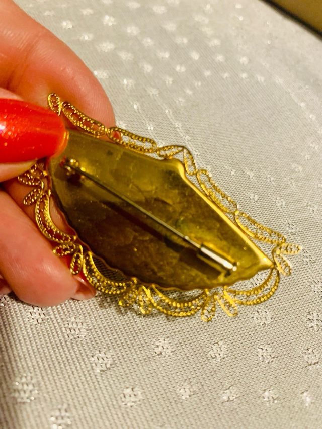 Spilla Vintage Oro e Nero