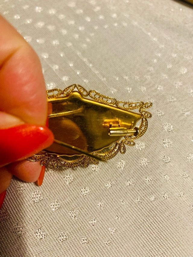 Spilla Vintage Oro e Nero