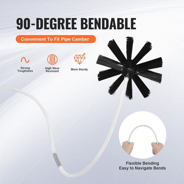 Kit di Spazzola per Pulizia di Camino Condotto Tub