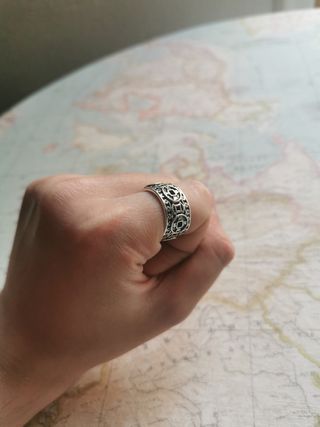 Anillo plata hombre