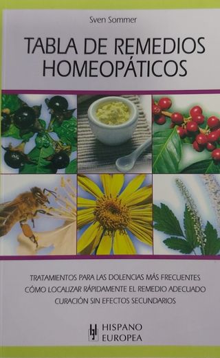 Libro - Tabla de remedios homeopáticos