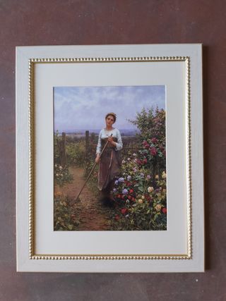 Cuadro antiguo jardín