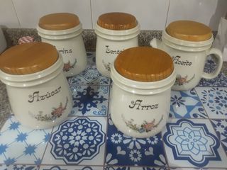 Juego de Tarros de Cocina vintage